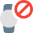 external smartwatch-banned-with-crossed-sign-isolated-on-white-background-smartwatch-color-tal-revivo icon