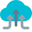 external uplink-from-cloud-network-server-isolated-on-a-white-background-server-color-tal-revivo icon