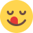 external yummy-savoring-emoji-reaction-after-tasting-food-smiley-color-tal-revivo icon
