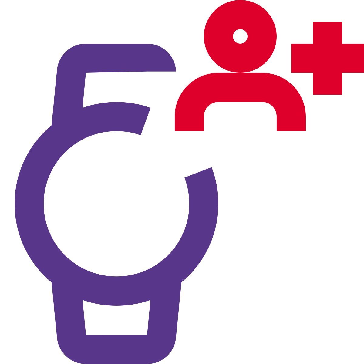 adicionar usuário de smartwatch icon