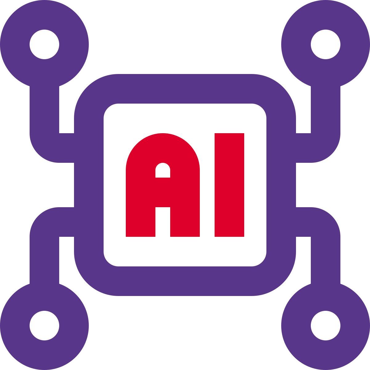 artificial intelligence network icon