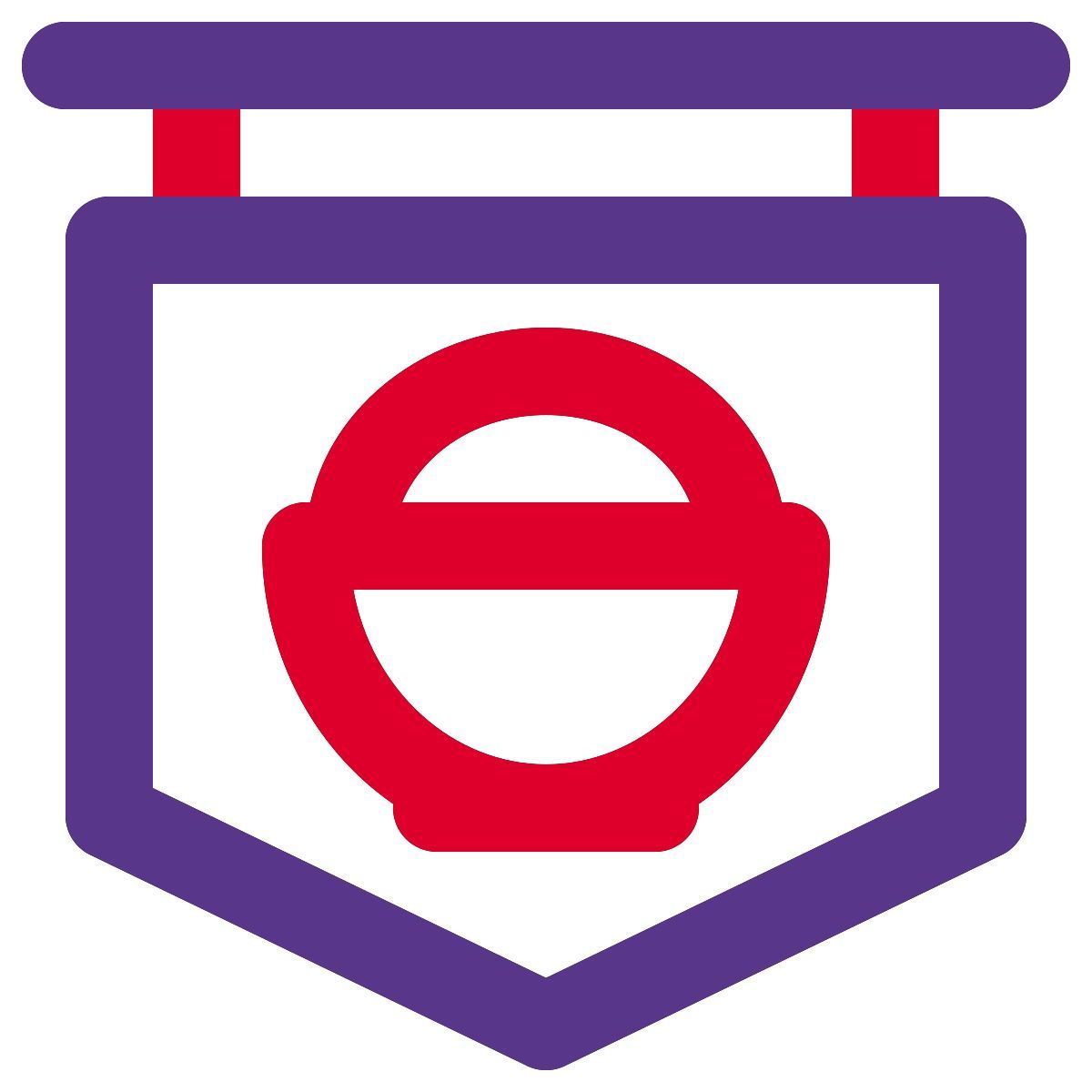asiatisches restaurant banner icon