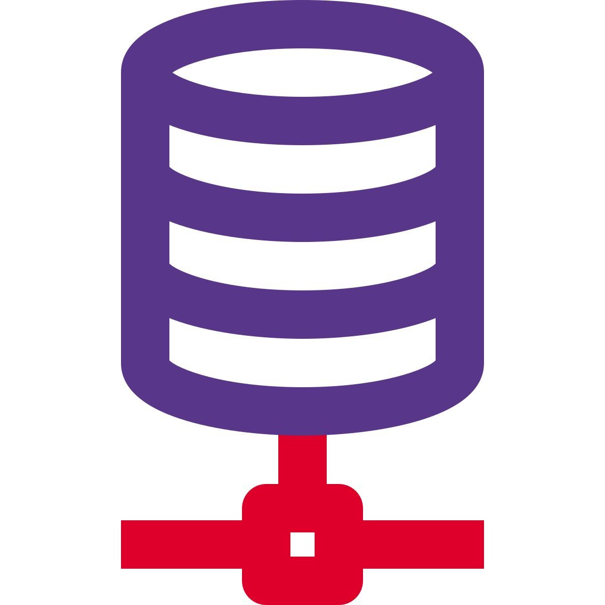 verbundene datenbank icon