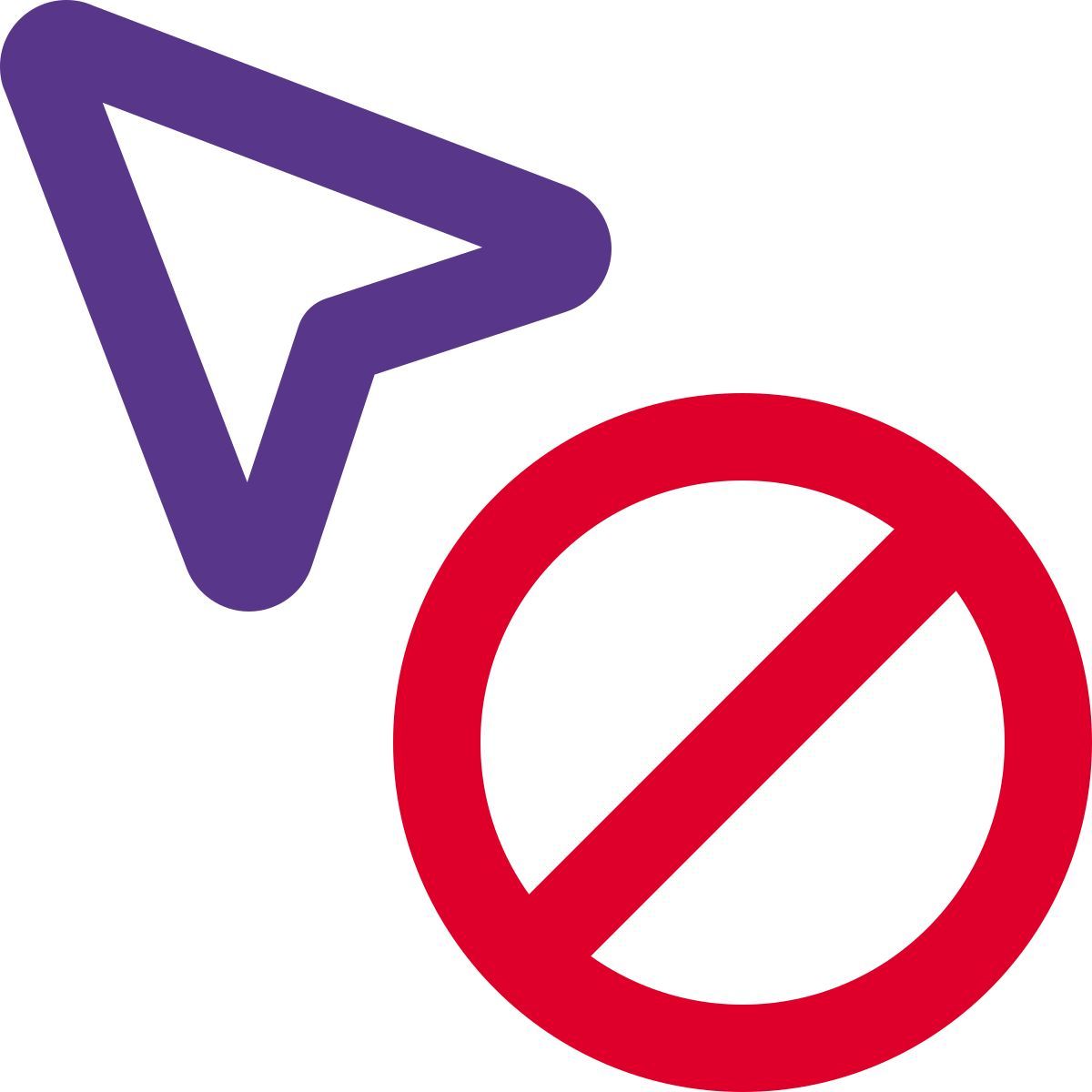 unavailable cursor icon