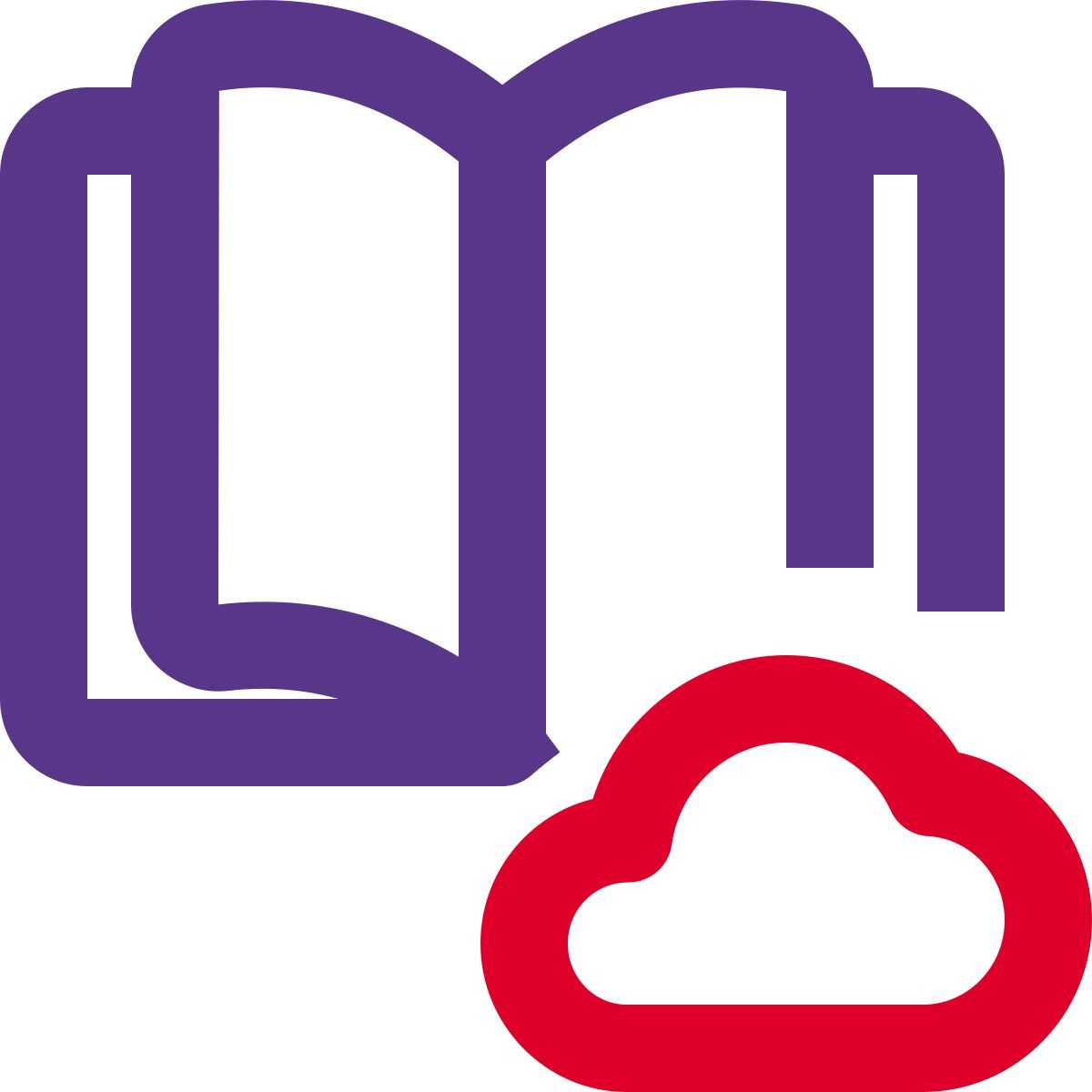 cloud book icon