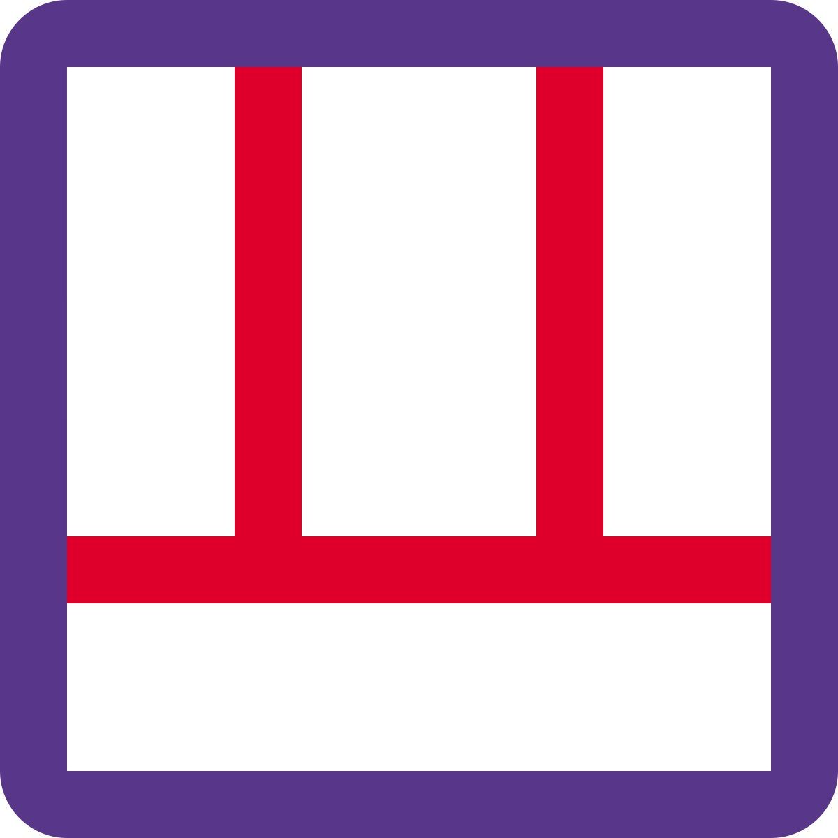 layout a sezioni multiple icon