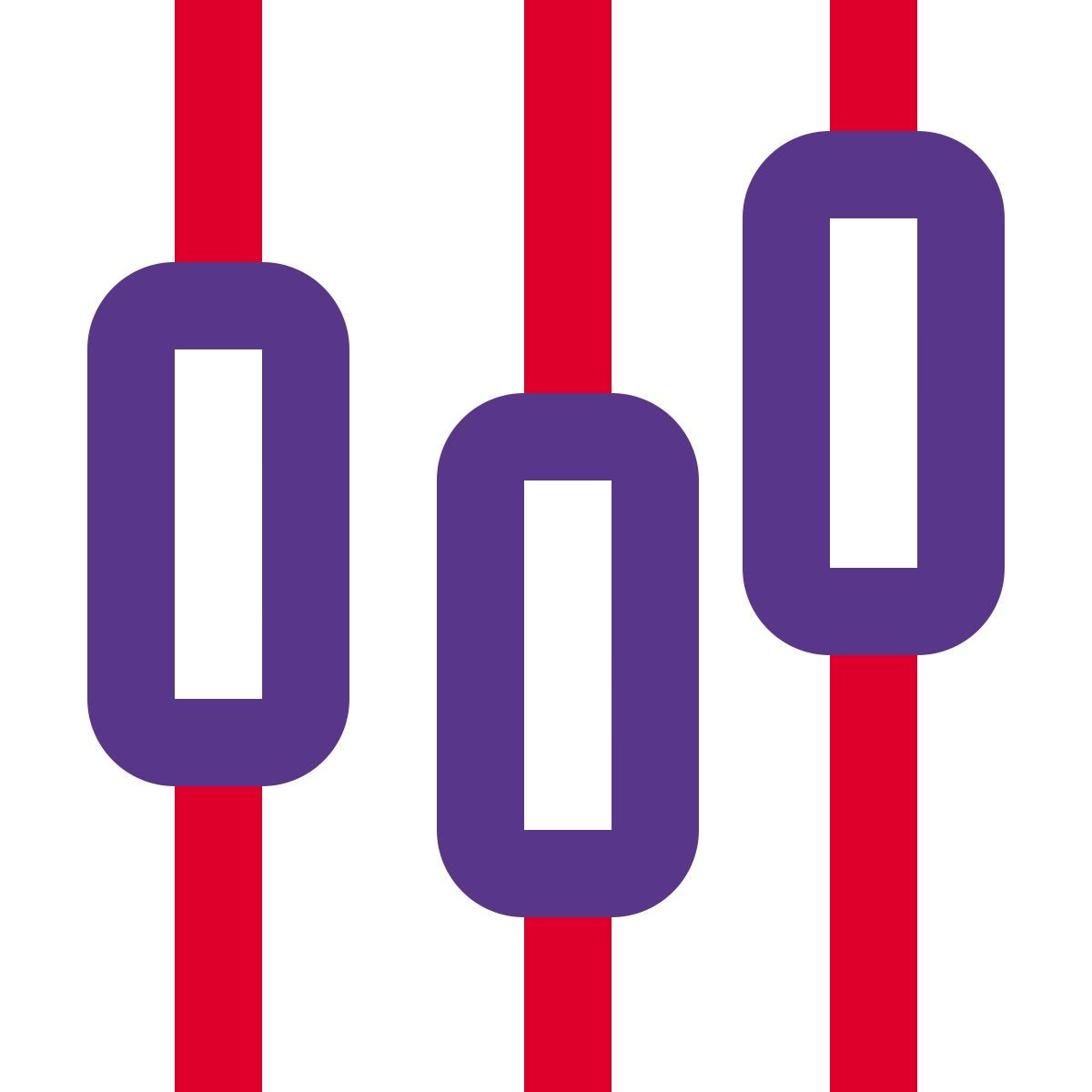 gráfico de velas icon