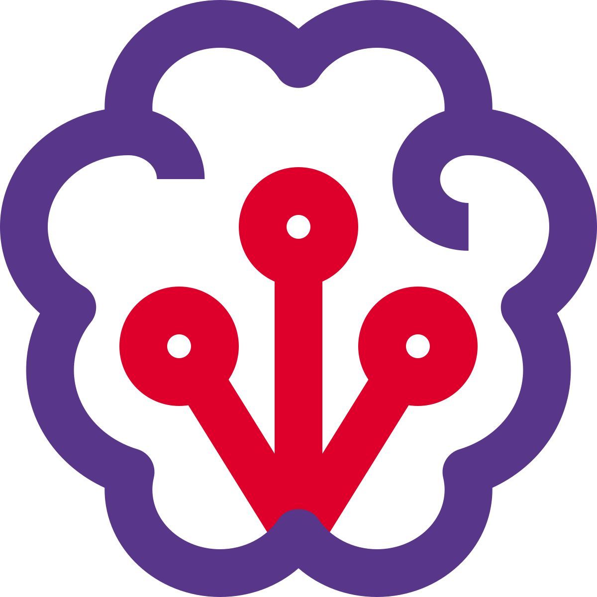 brain nodes icon