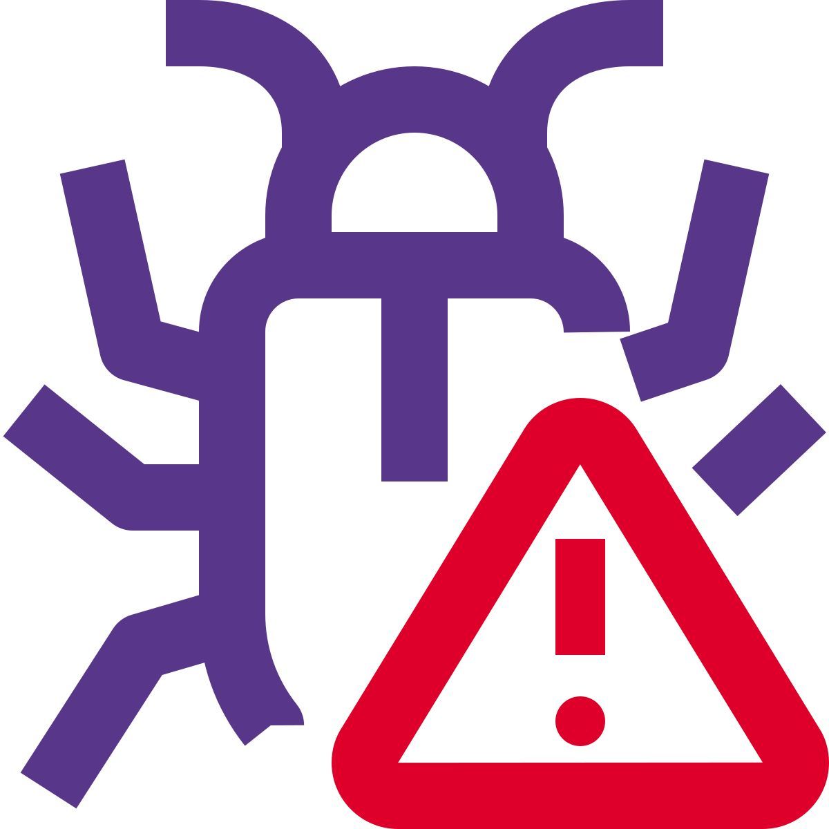 bug warning icon