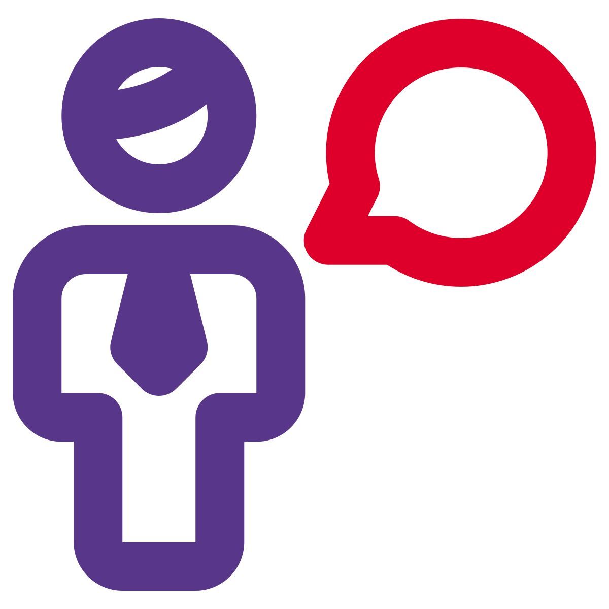 businessman chat messenger application function layout icon