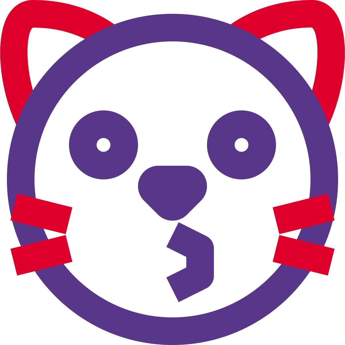 katzengesicht emoji, das einen kuss zuwirft, gesichtsausdruck icon