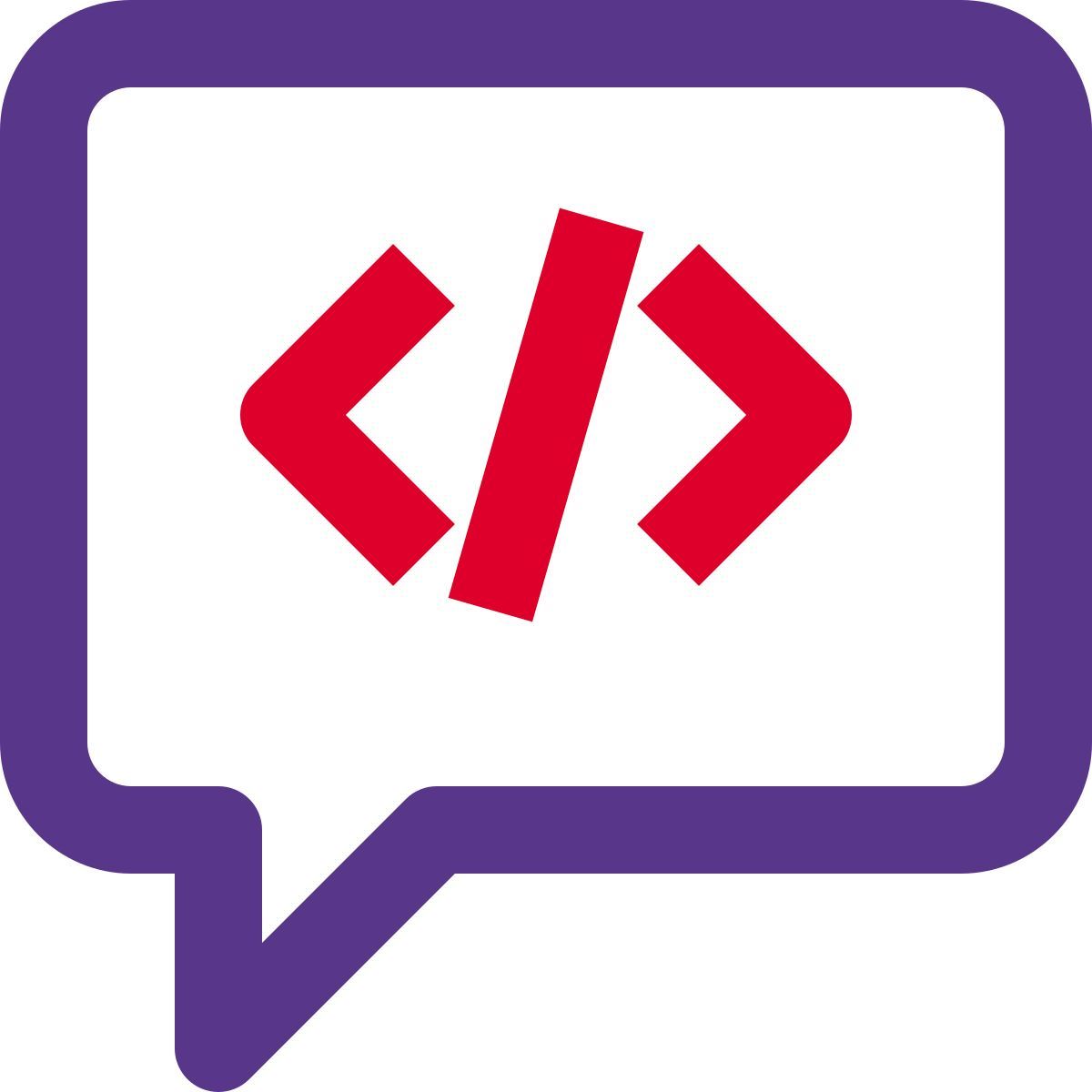 code discussion icon