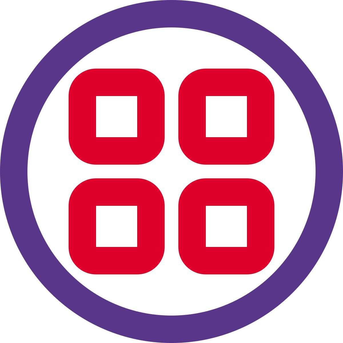 external circle menu apps isolated on whie background apps duo tal revivo icon