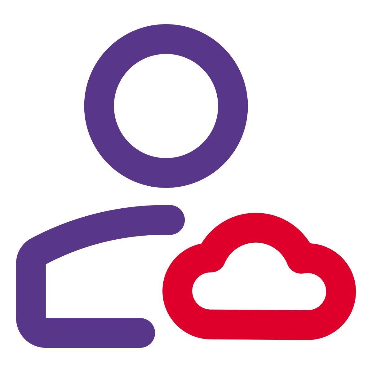 пользователь облака icon