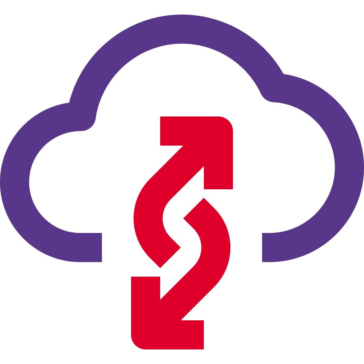 cloud datenaustausch icon