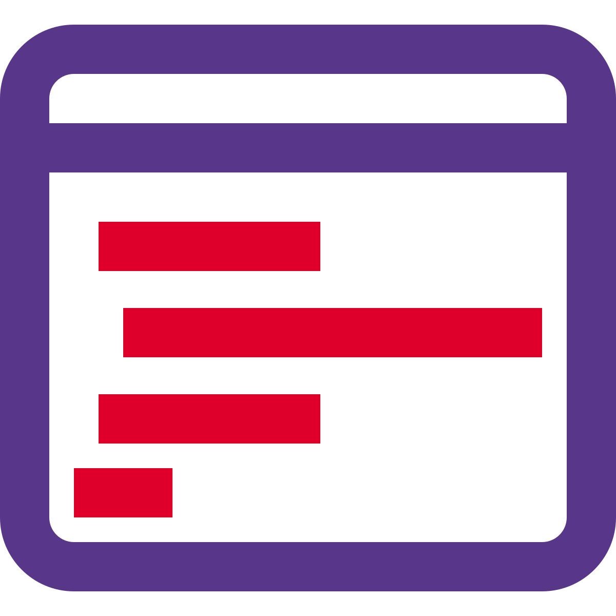code lines icon
