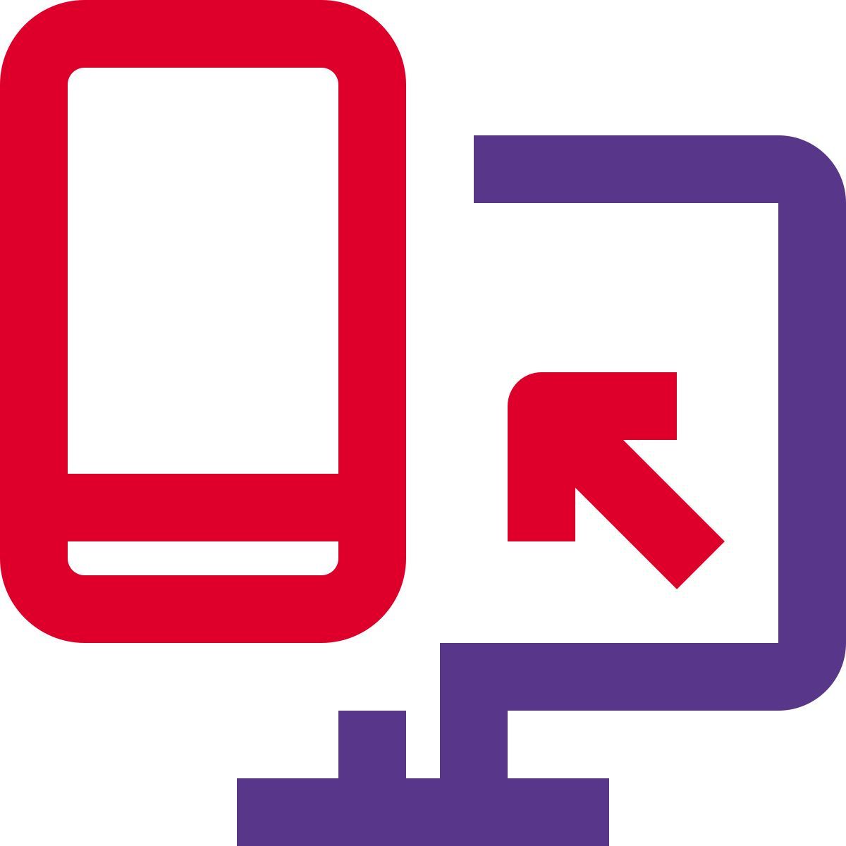 computer to phone icon