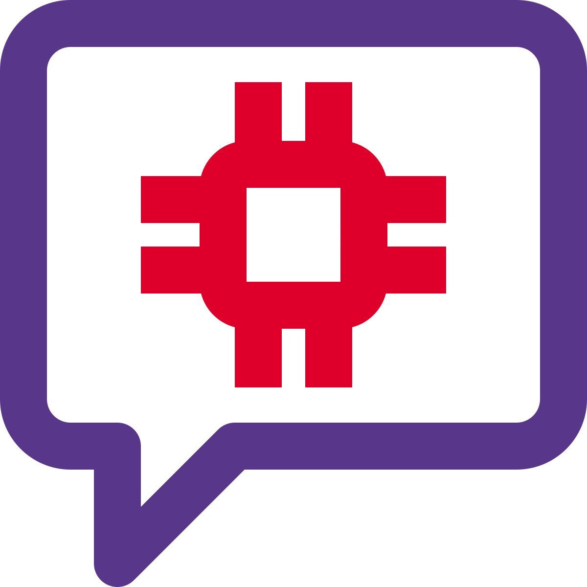 microprocessor discussion icon