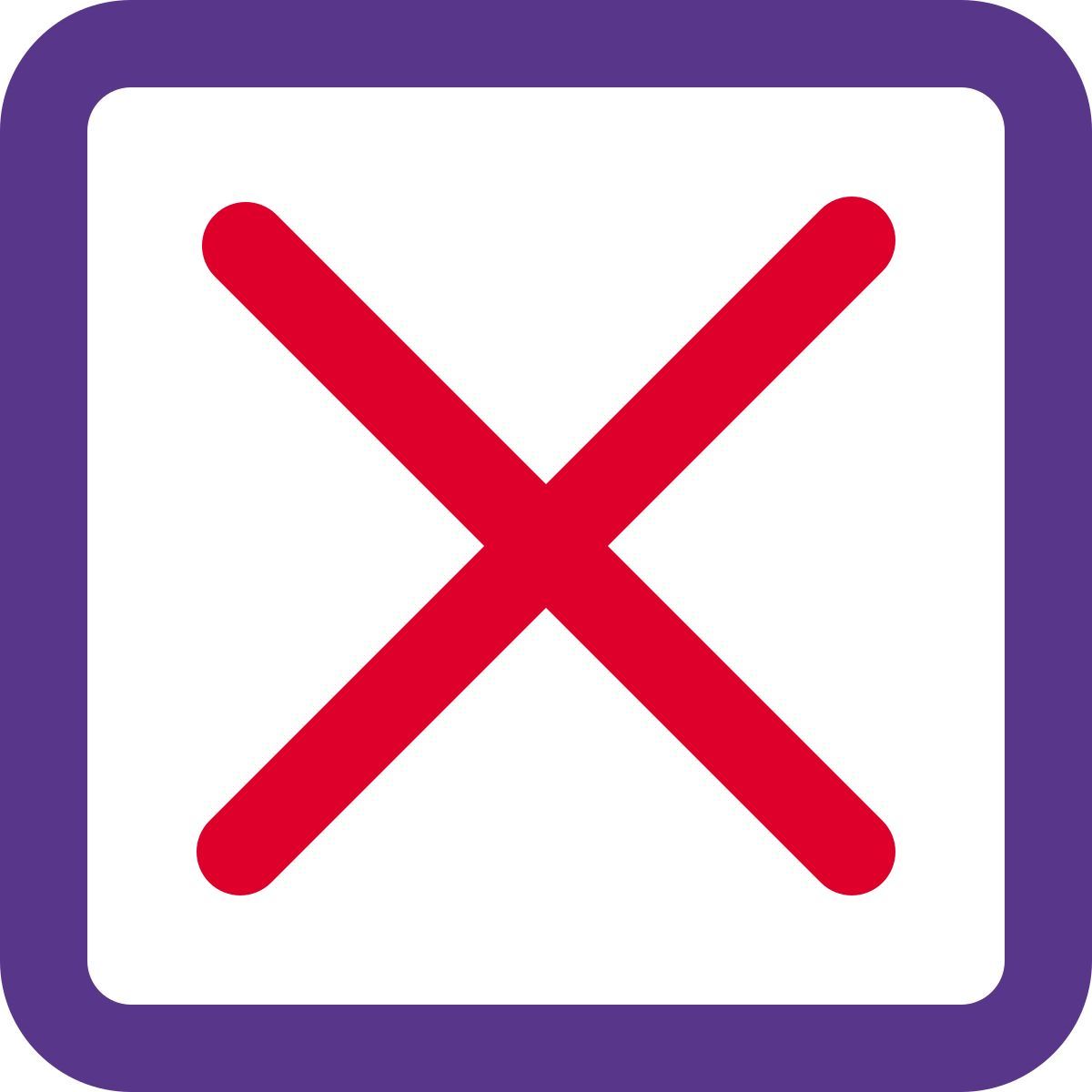 cross sign icon