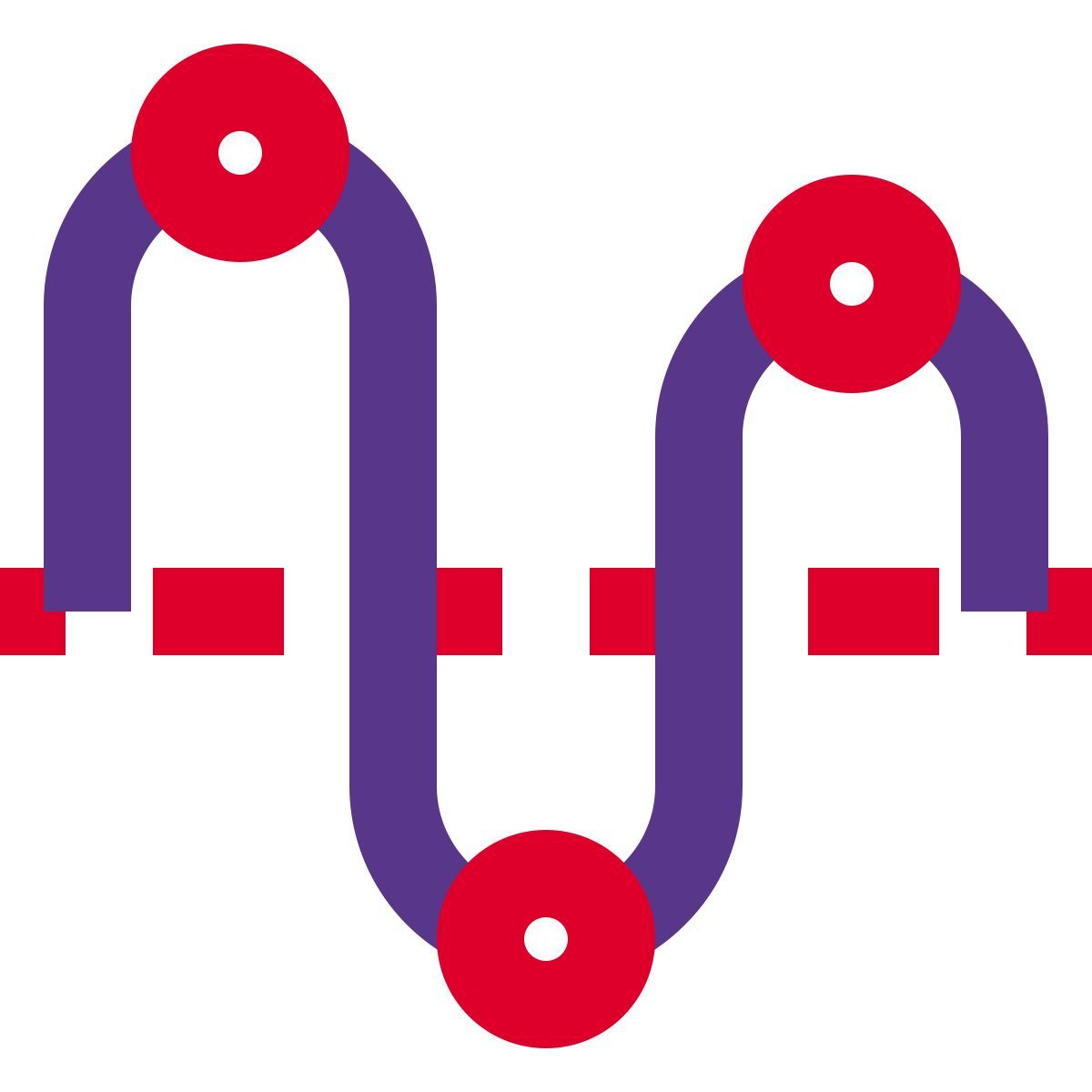 high amplitude curve icon