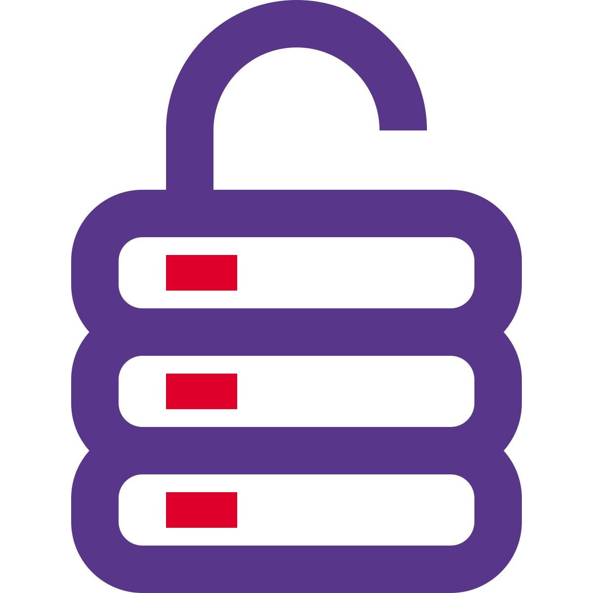 잠금 해제된 데이터베이스 icon