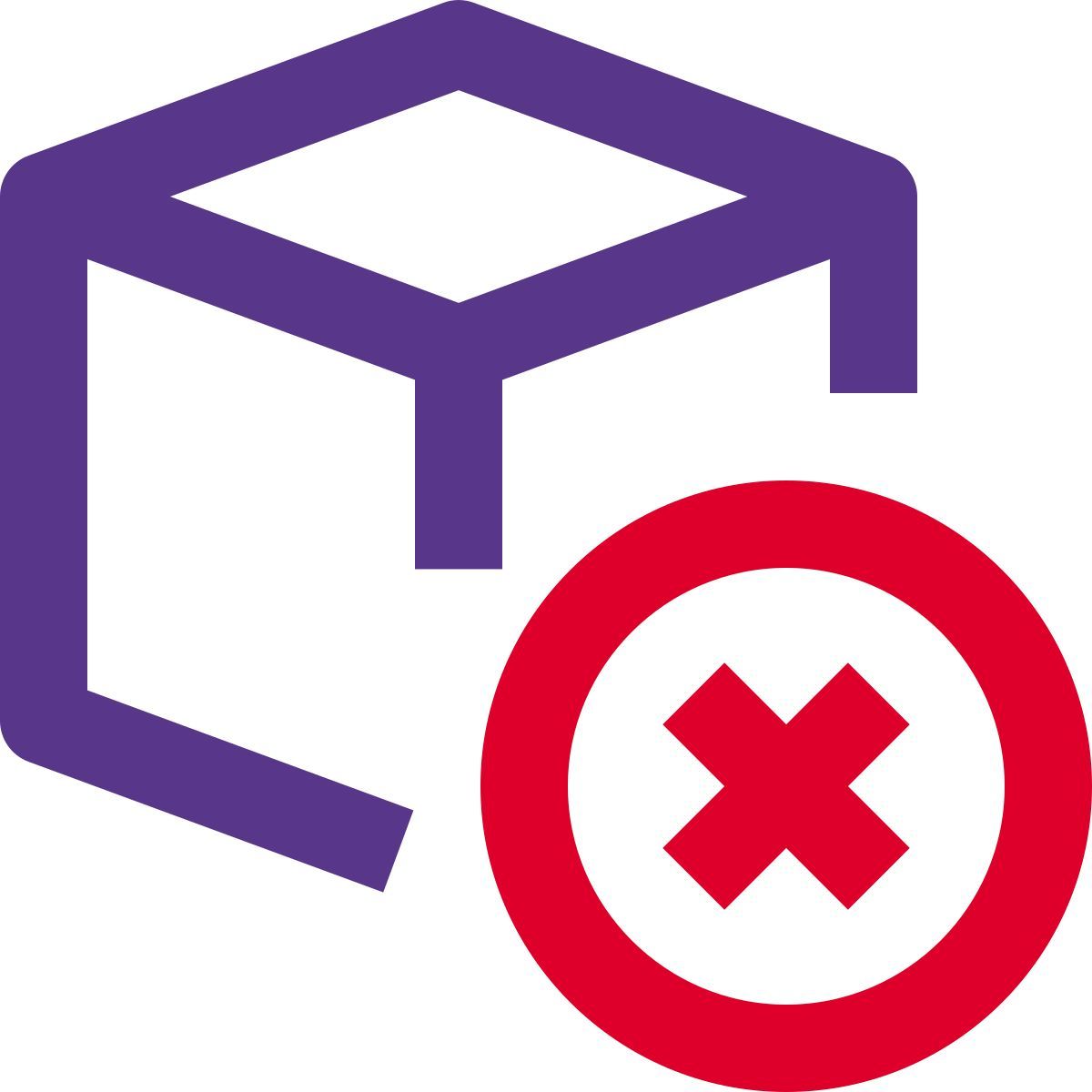 delete 3d model icon