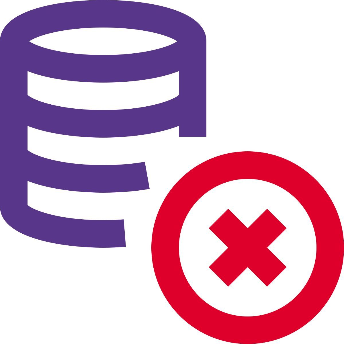 elimina database icon