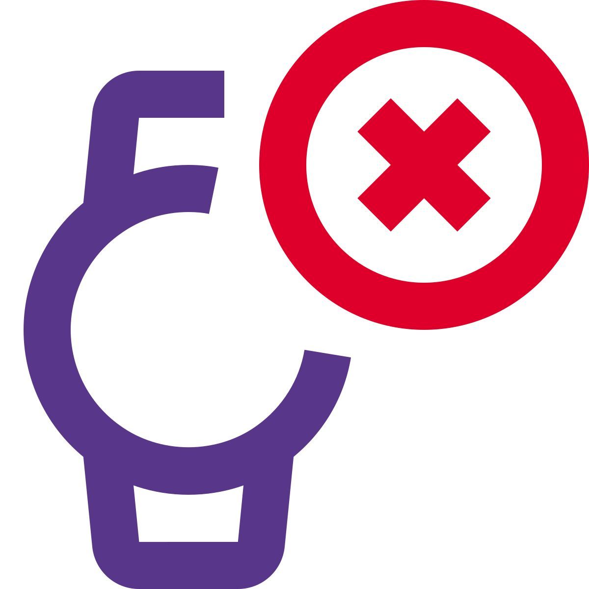 elimina l'app smartwatch icon