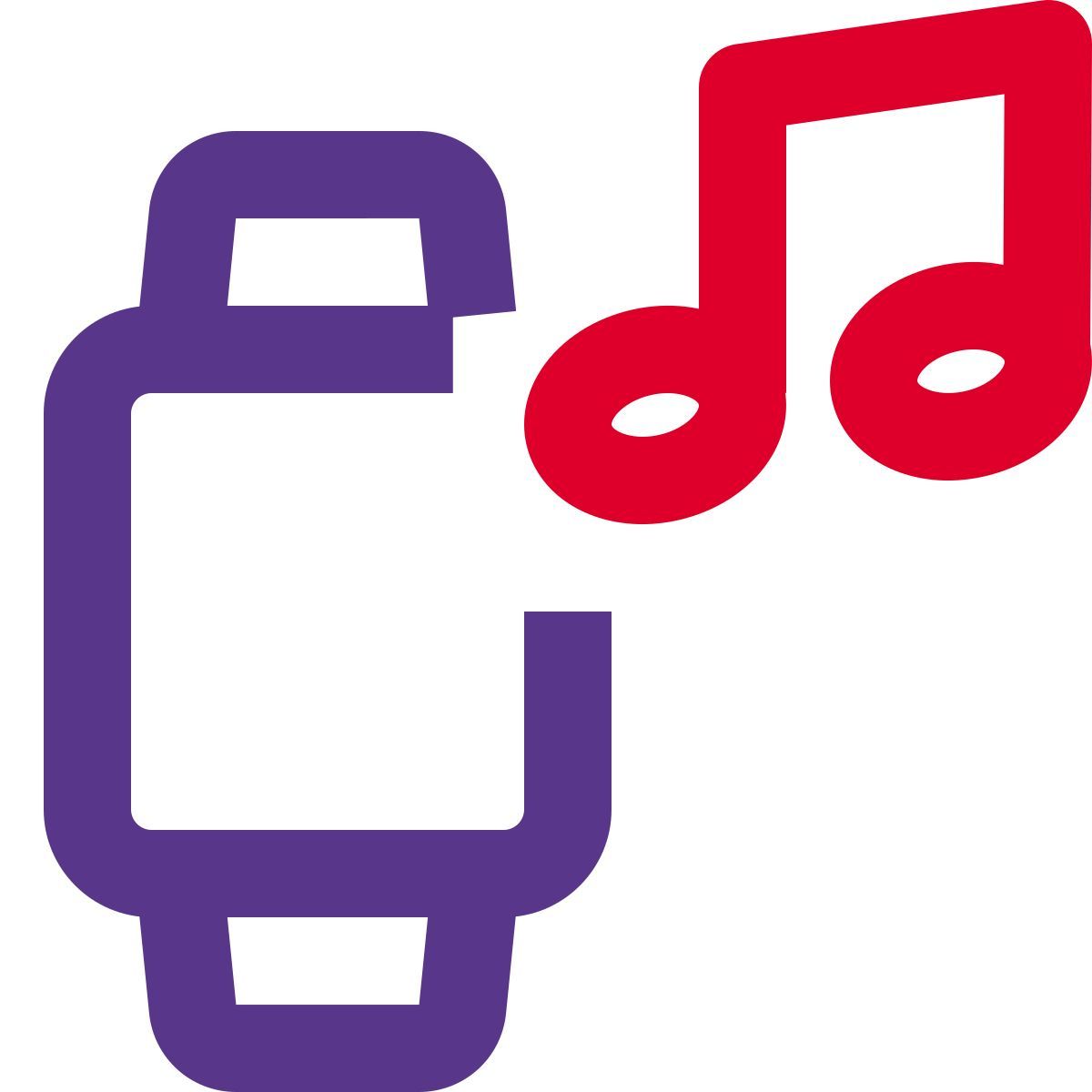 smartwatch music icon