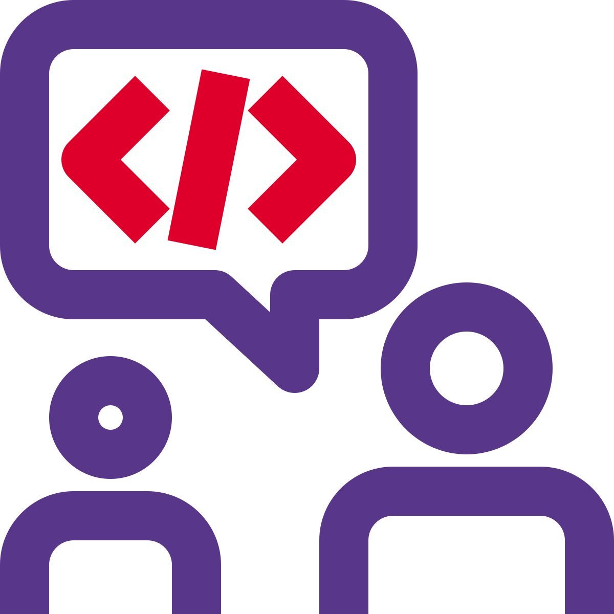 code discussion icon