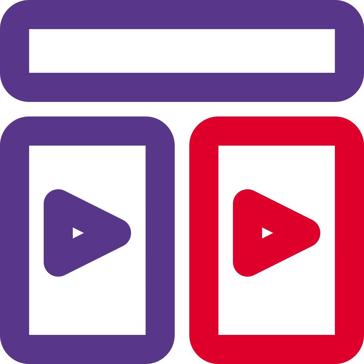 comparaison vidéo icon