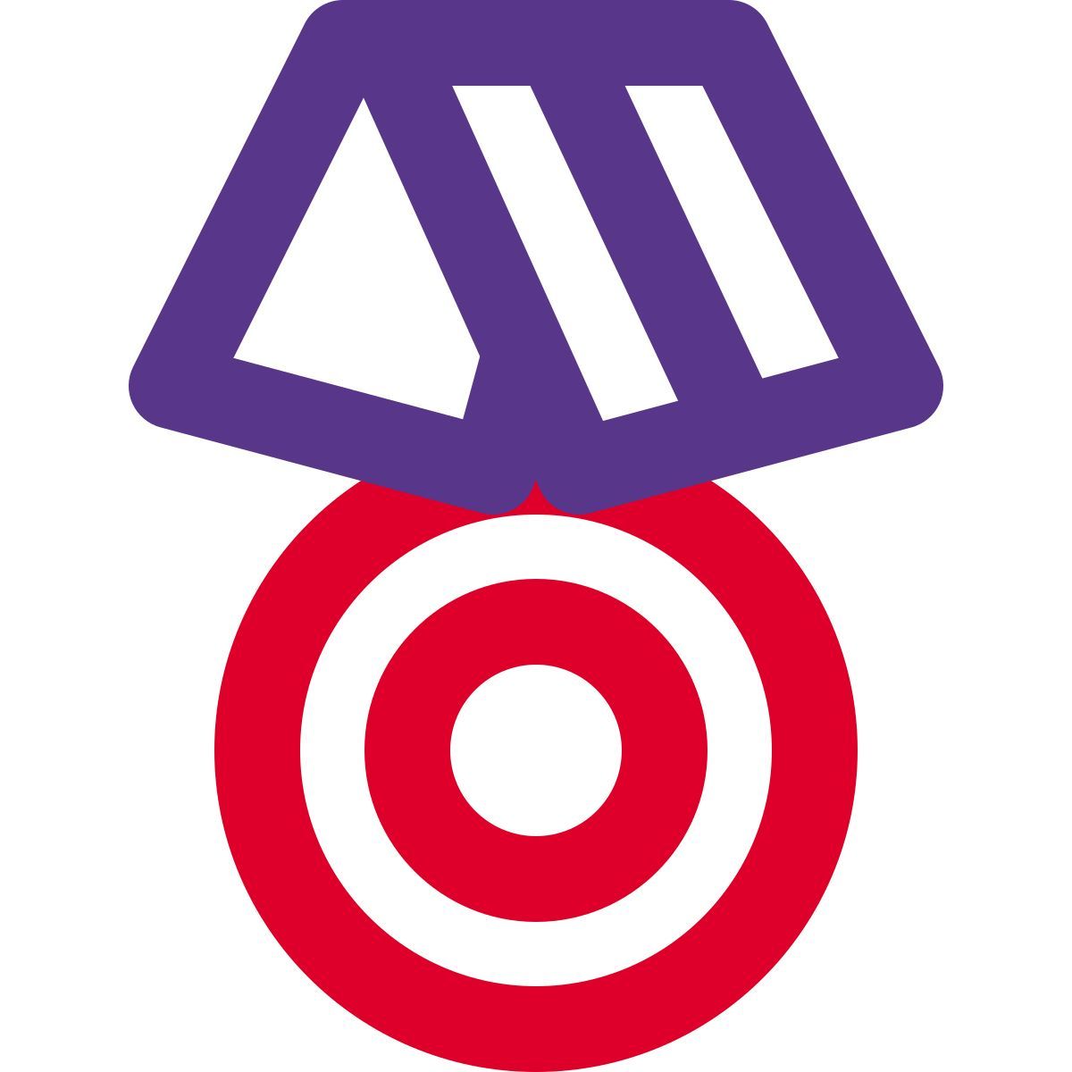 einzelstreifenmedaille icon