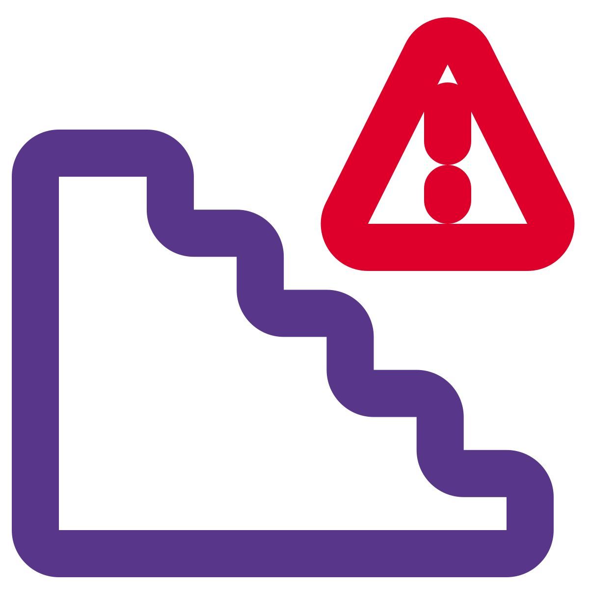 precaución escaleras icon