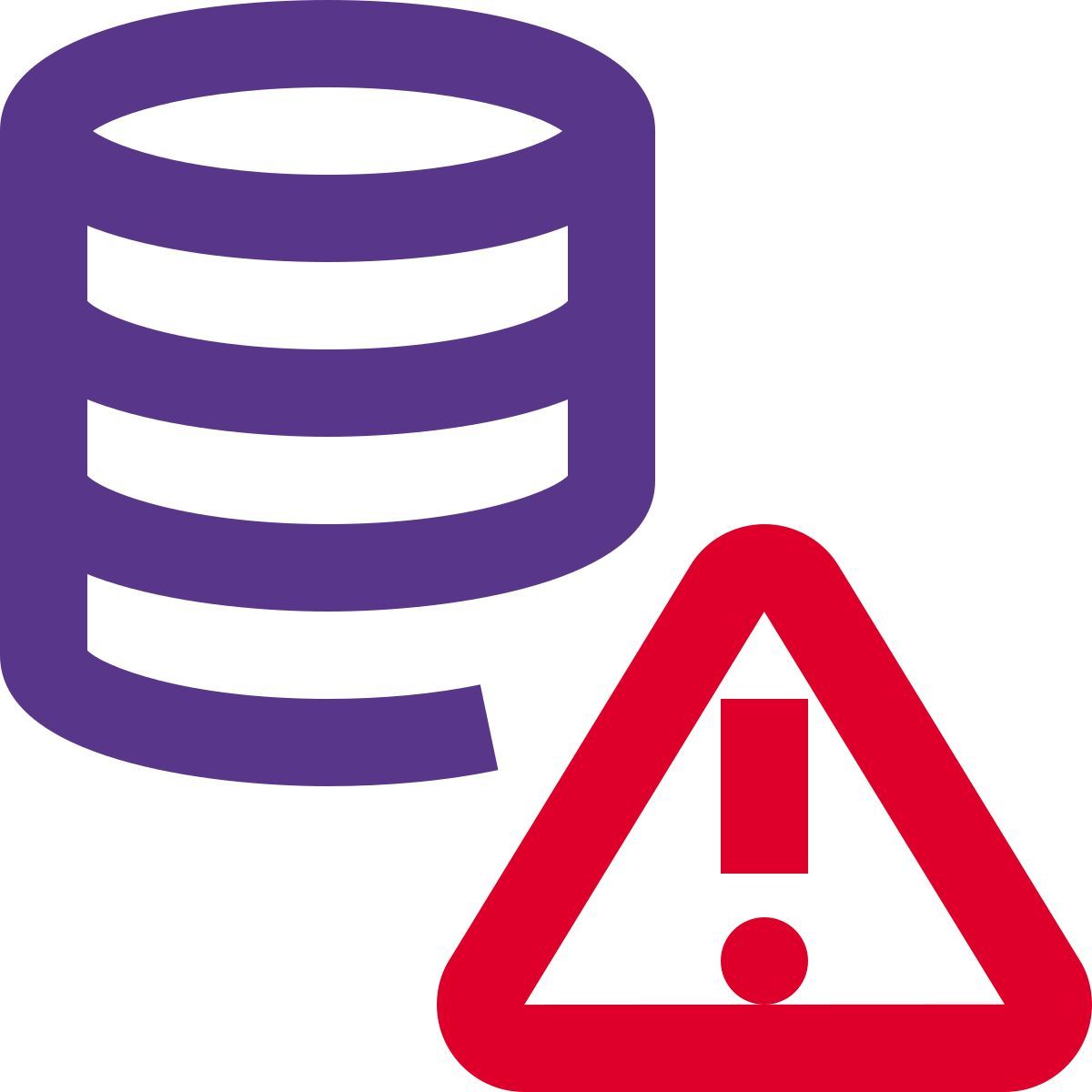 database alert icon