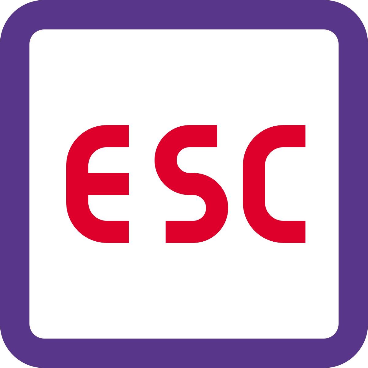 escape key icon