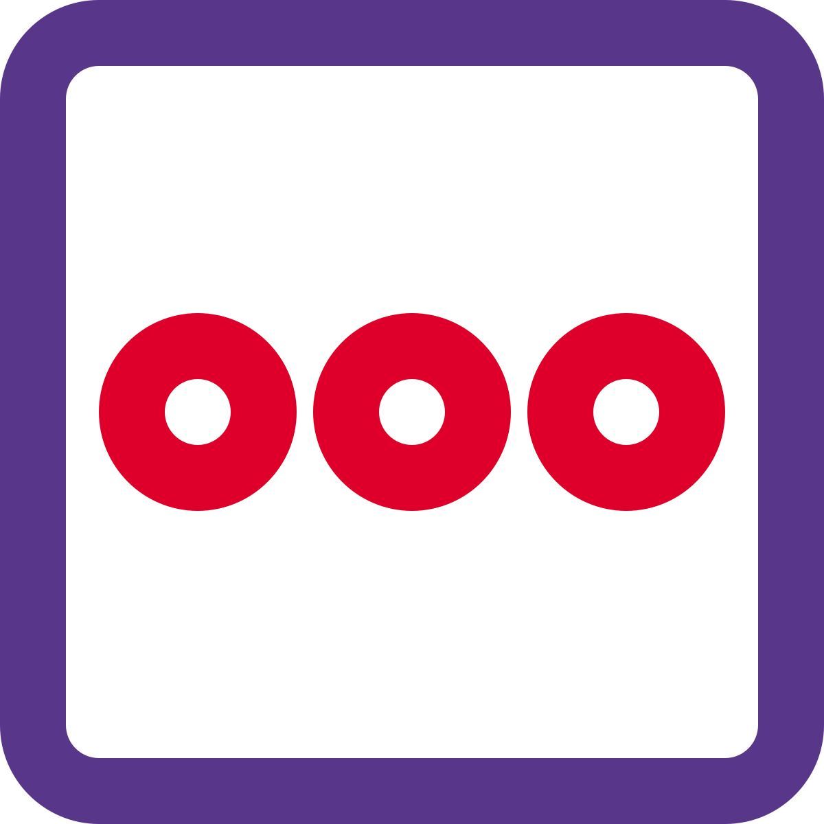 squared menu icon