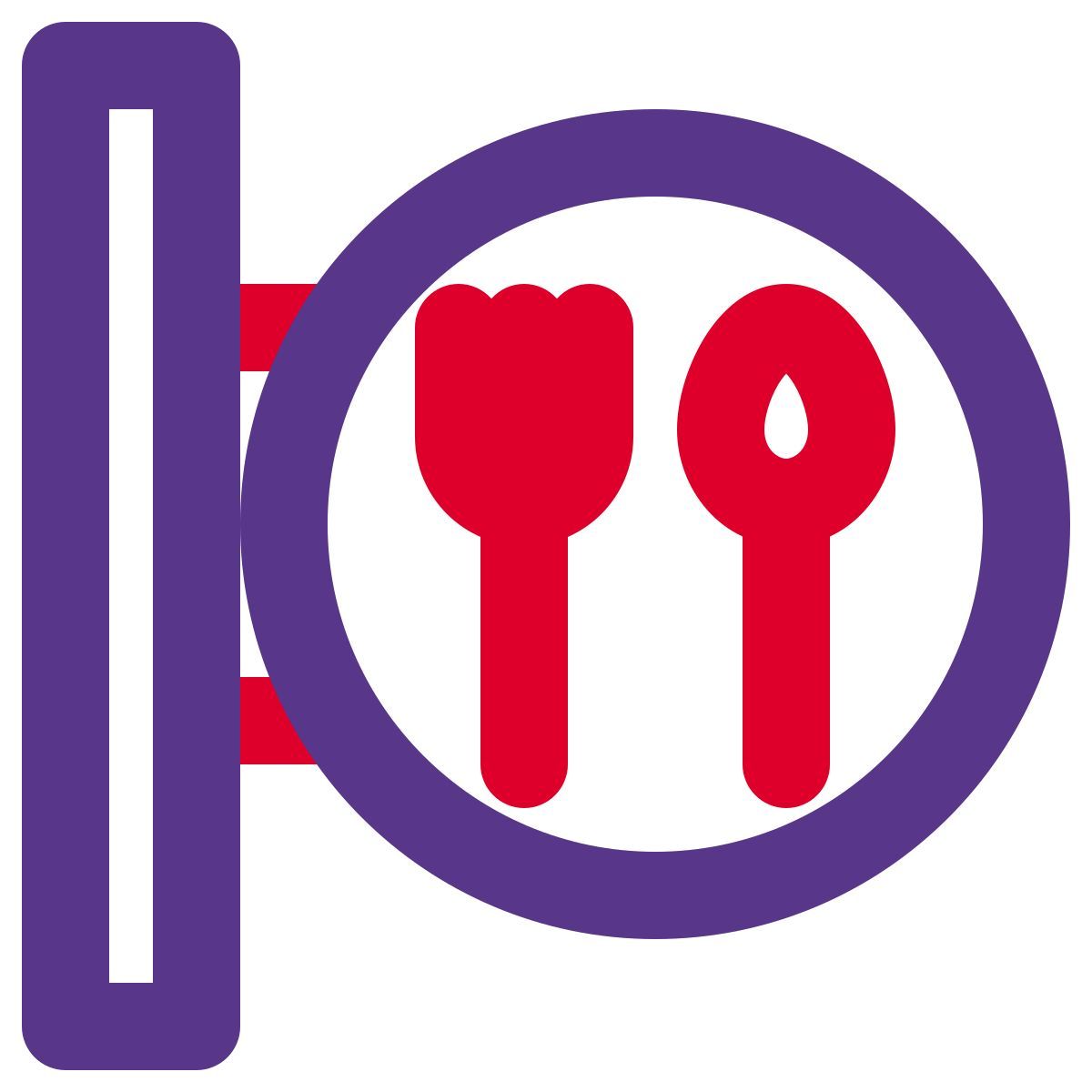 restaurant sign icon