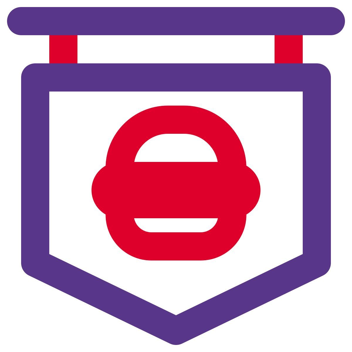 fast food restaurant sign icon