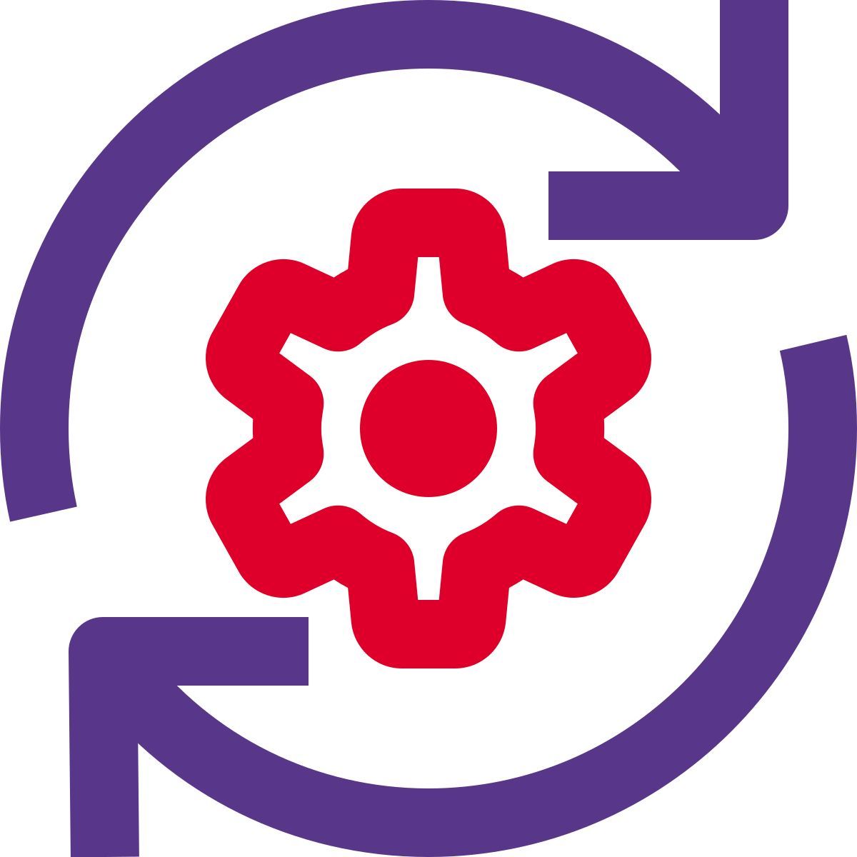 paramètres de synchronisation icon