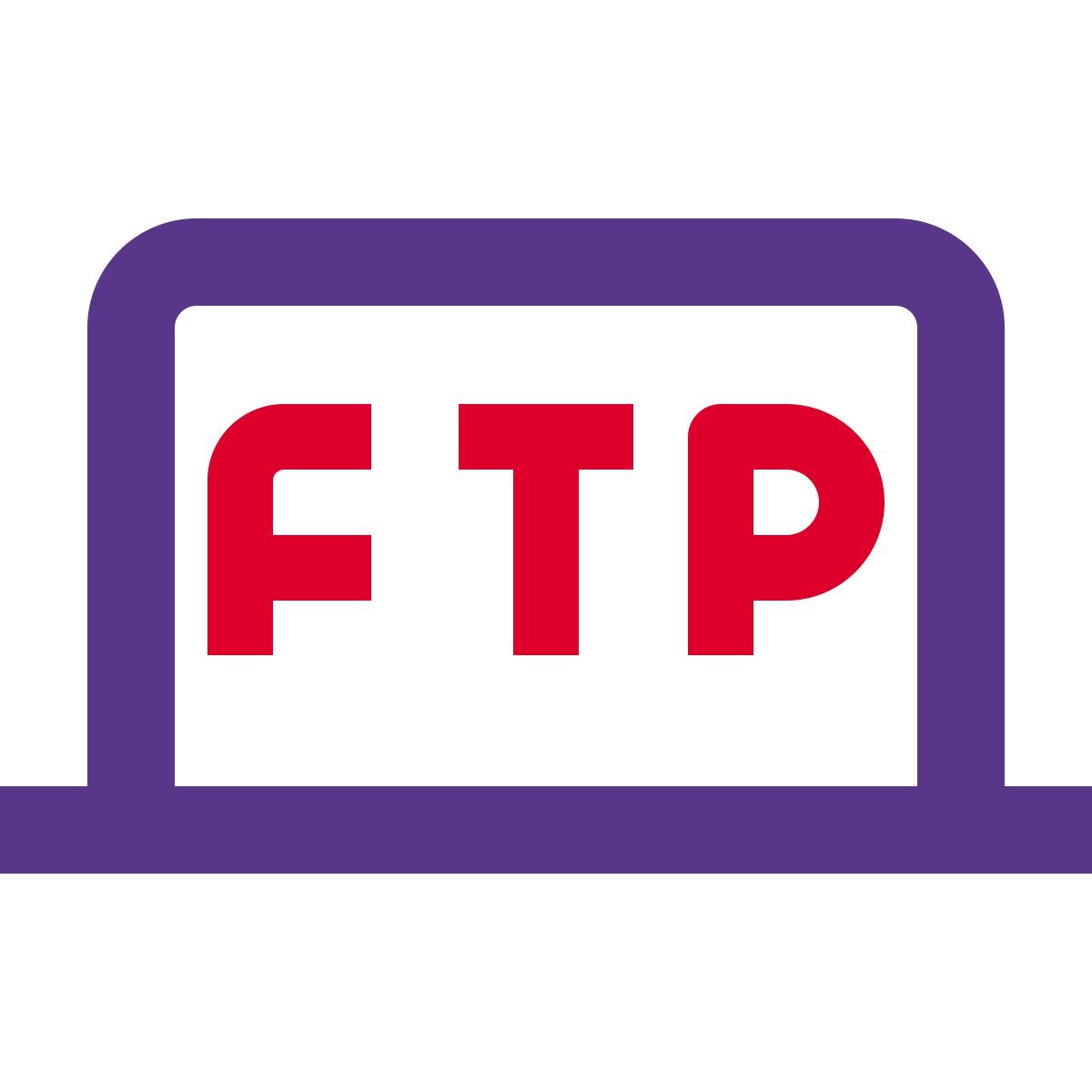 ordinateur portable ftp icon