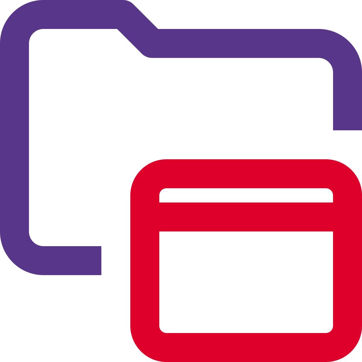 carpeta en línea icon