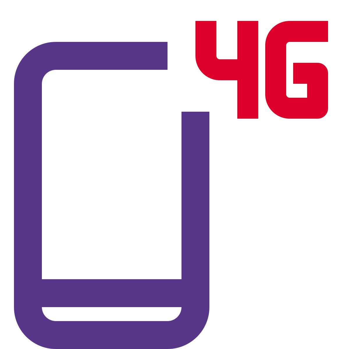 téléphone 4g icon