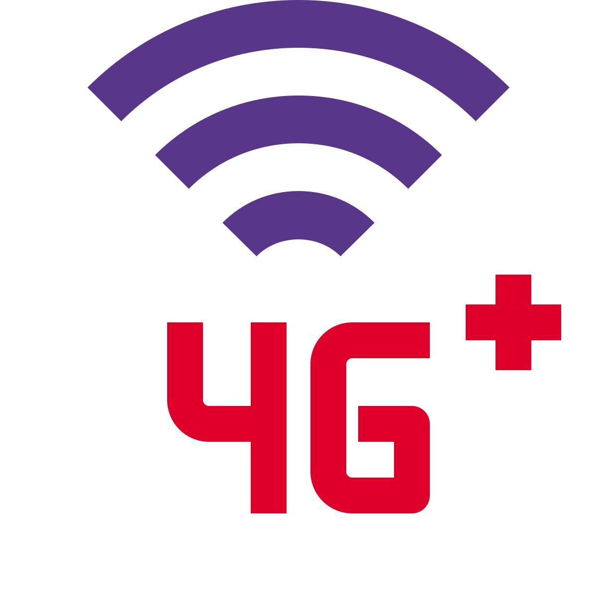 4g plus icon