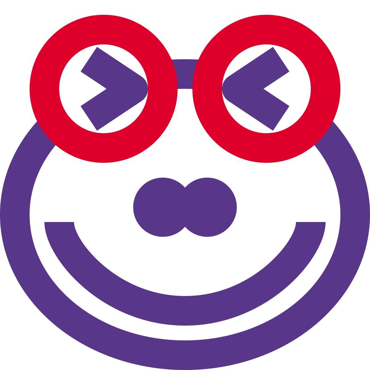 frog squint and grinning eyes emoticon facial expression icon