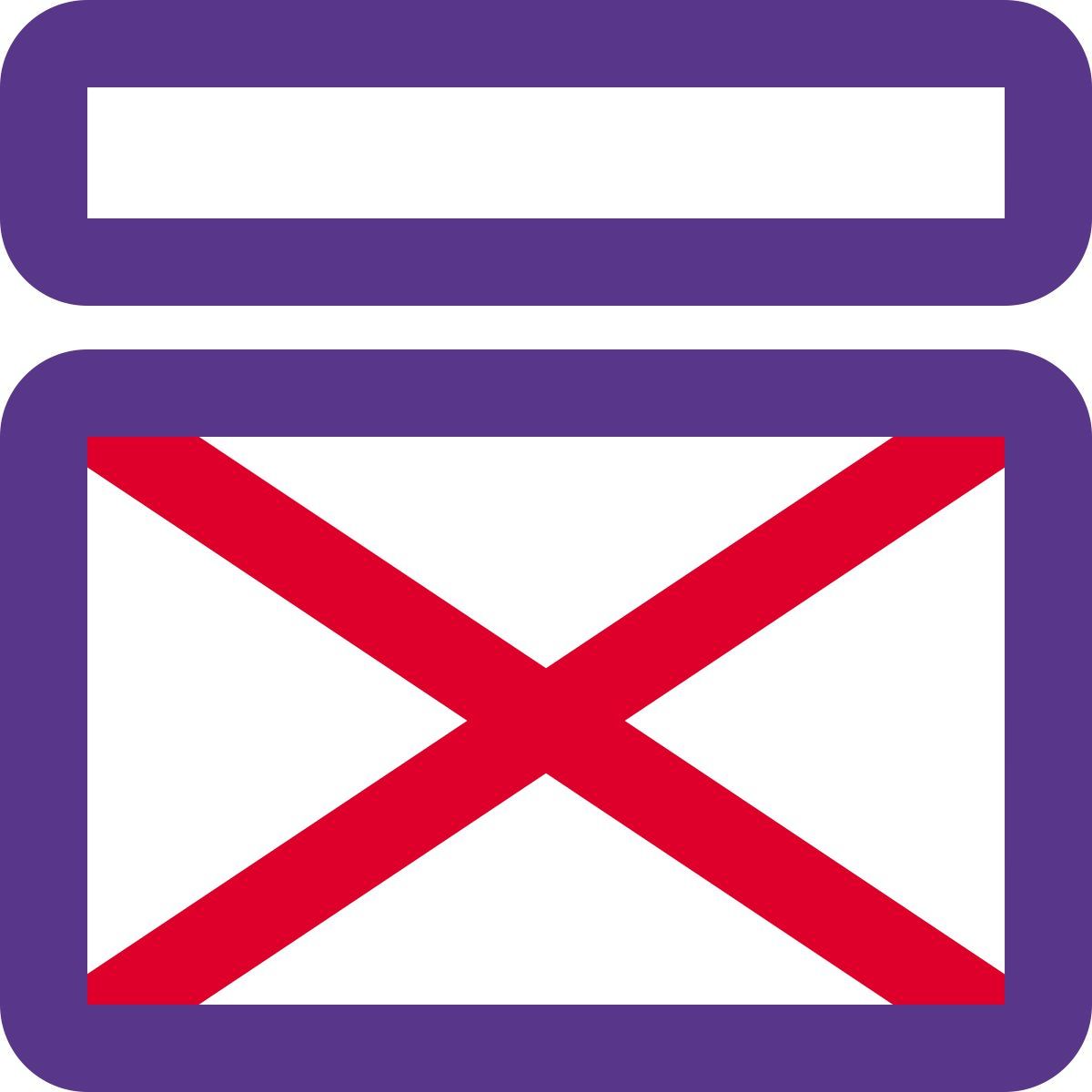 modello di layout del titolo icon