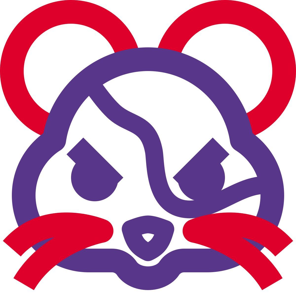 hamster pouting facial expression emoticon shared on messenger icon