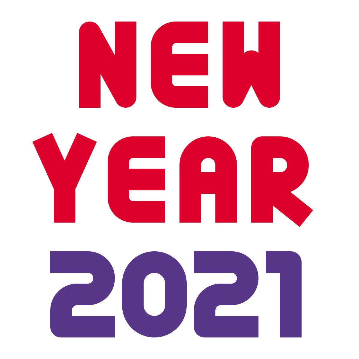 new year 2021 icon