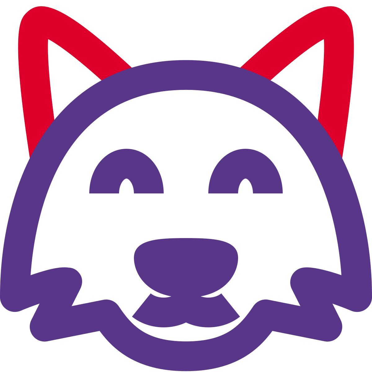 emoji de raposa sorridente e feliz com os olhos fechados icon
