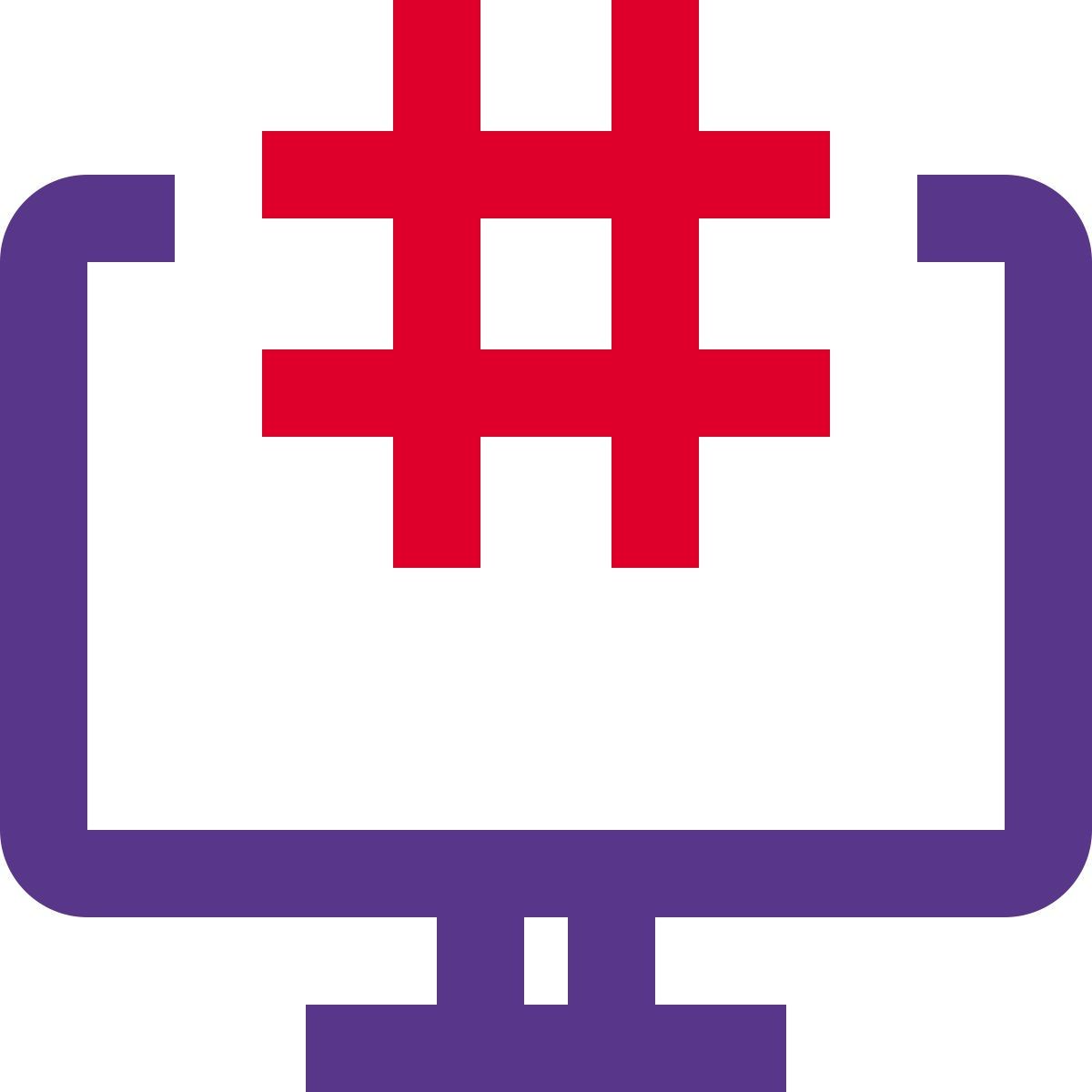 hashtag de mídia social icon