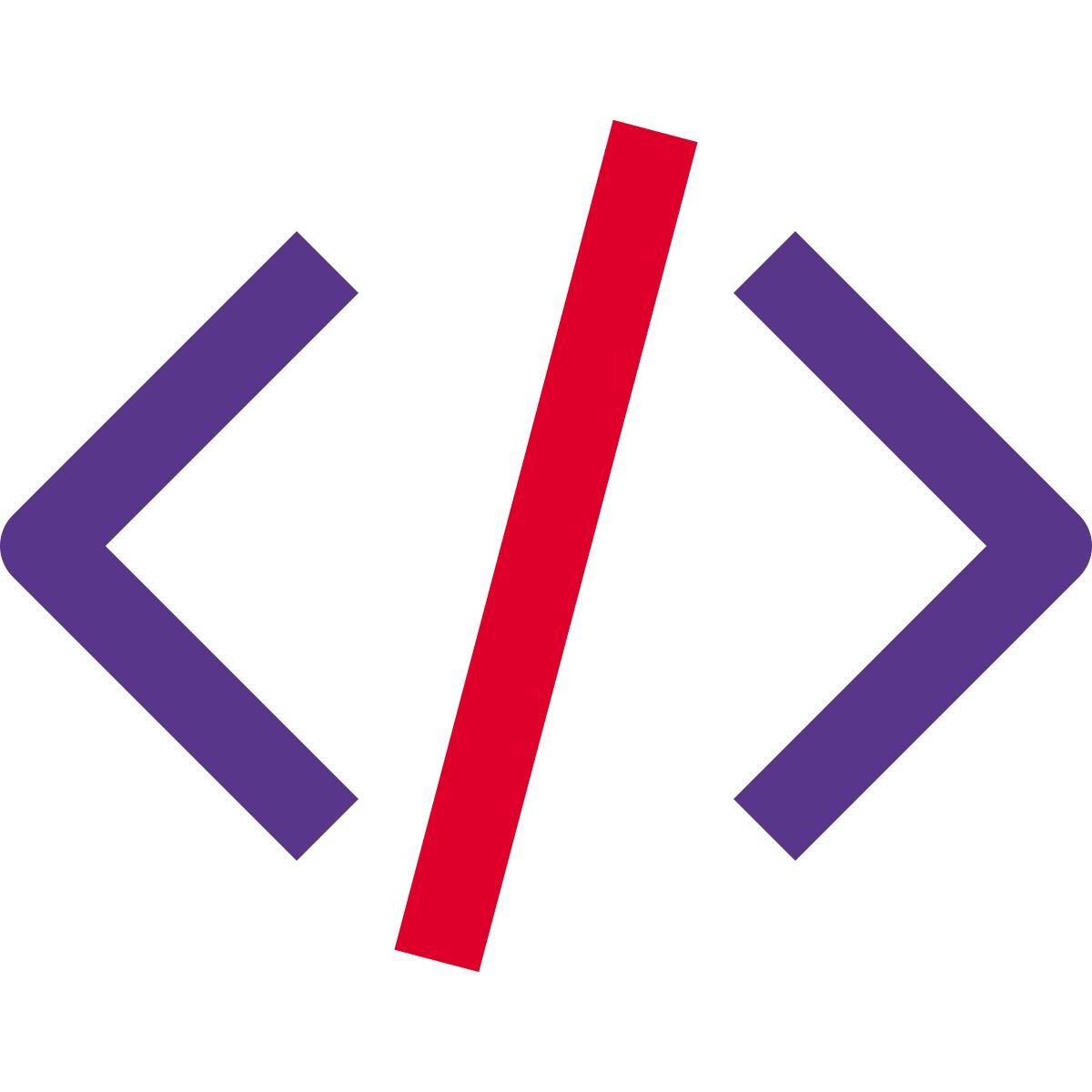 hypertext markup language programming for web pages and application icon